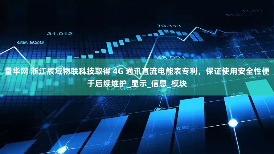 量华网 浙江辰域物联科技取得 4G 通讯直流电能表专利，保证使用安全性便于后续维护_显示_信息_模块