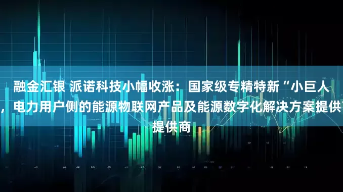 融金汇银 派诺科技小幅收涨：国家级专精特新“小巨人”，电力用户侧的能源物联网产品及能源数字化解决方案提供商