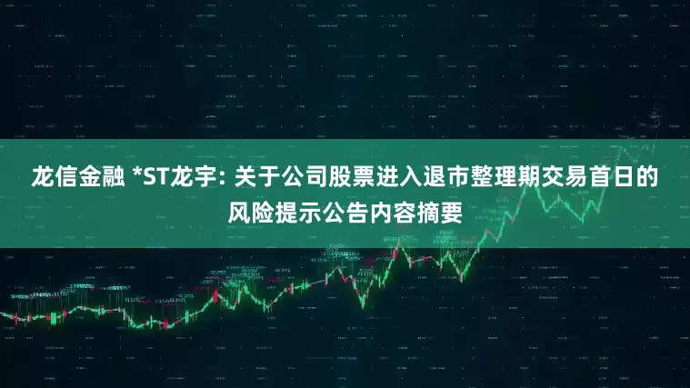 龙信金融 *ST龙宇: 关于公司股票进入退市整理期交易首日的风险提示公告内容摘要
